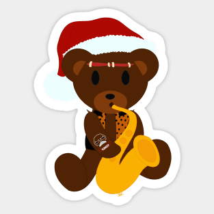 Eddie's Teddy w/Santa Hat Sticker